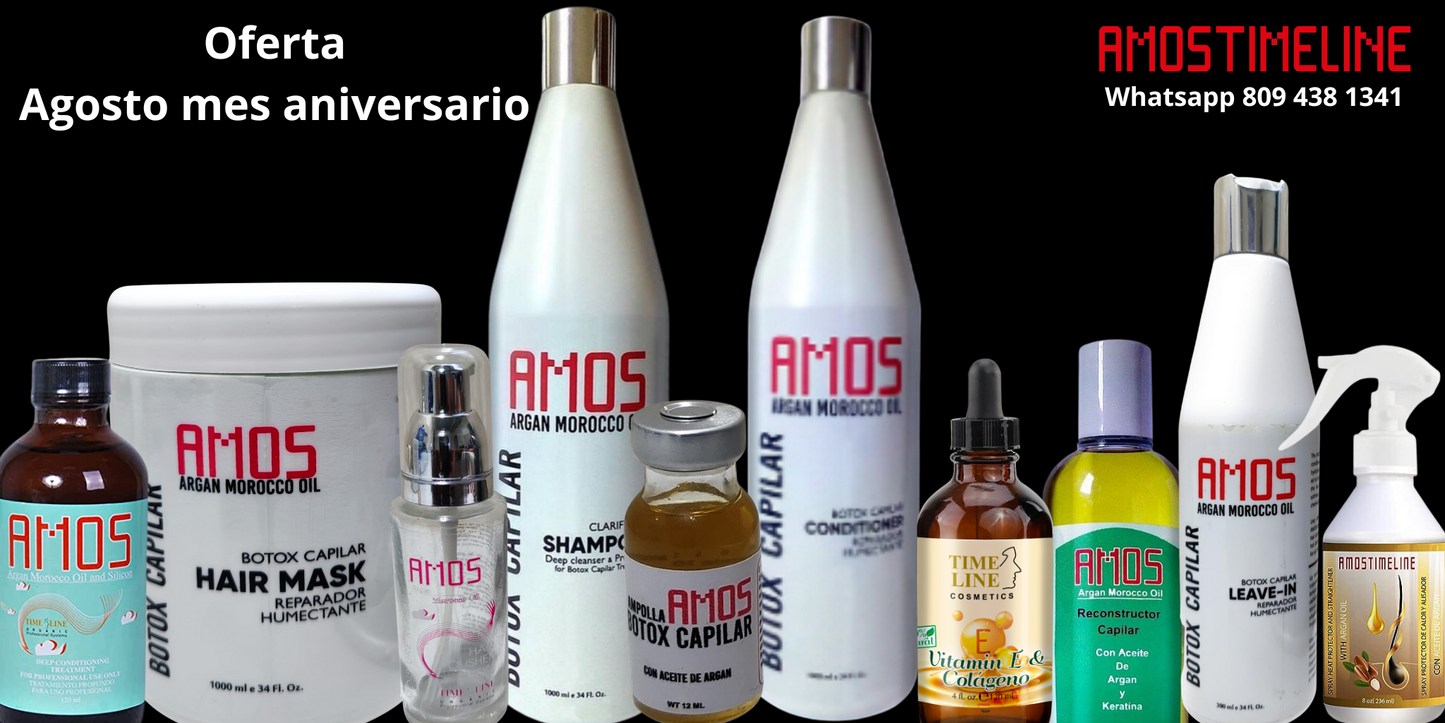 Oferta kit aniversario de 10 productos de Botox y aceite de argan