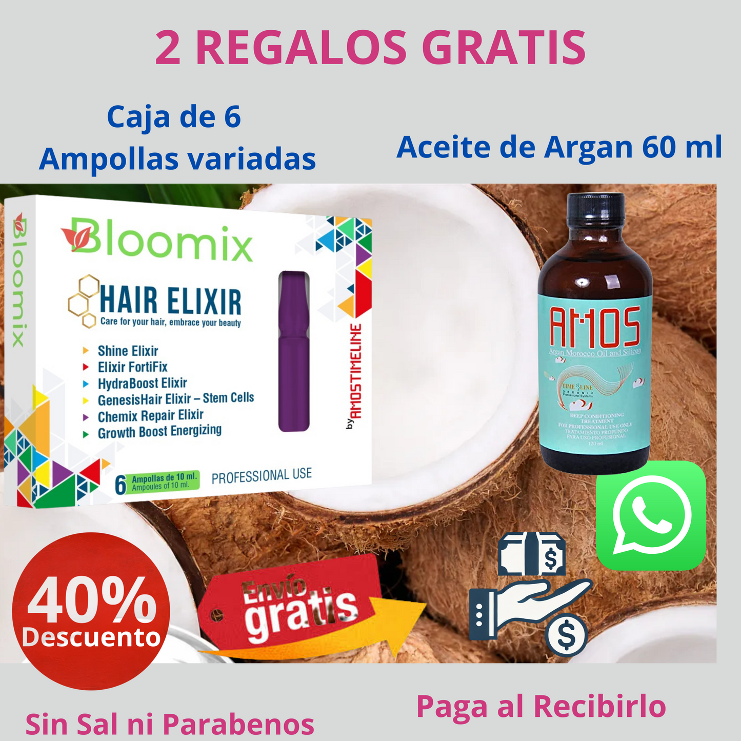 Regalos al comprar linea de aceite de coco en la republica dominicana
