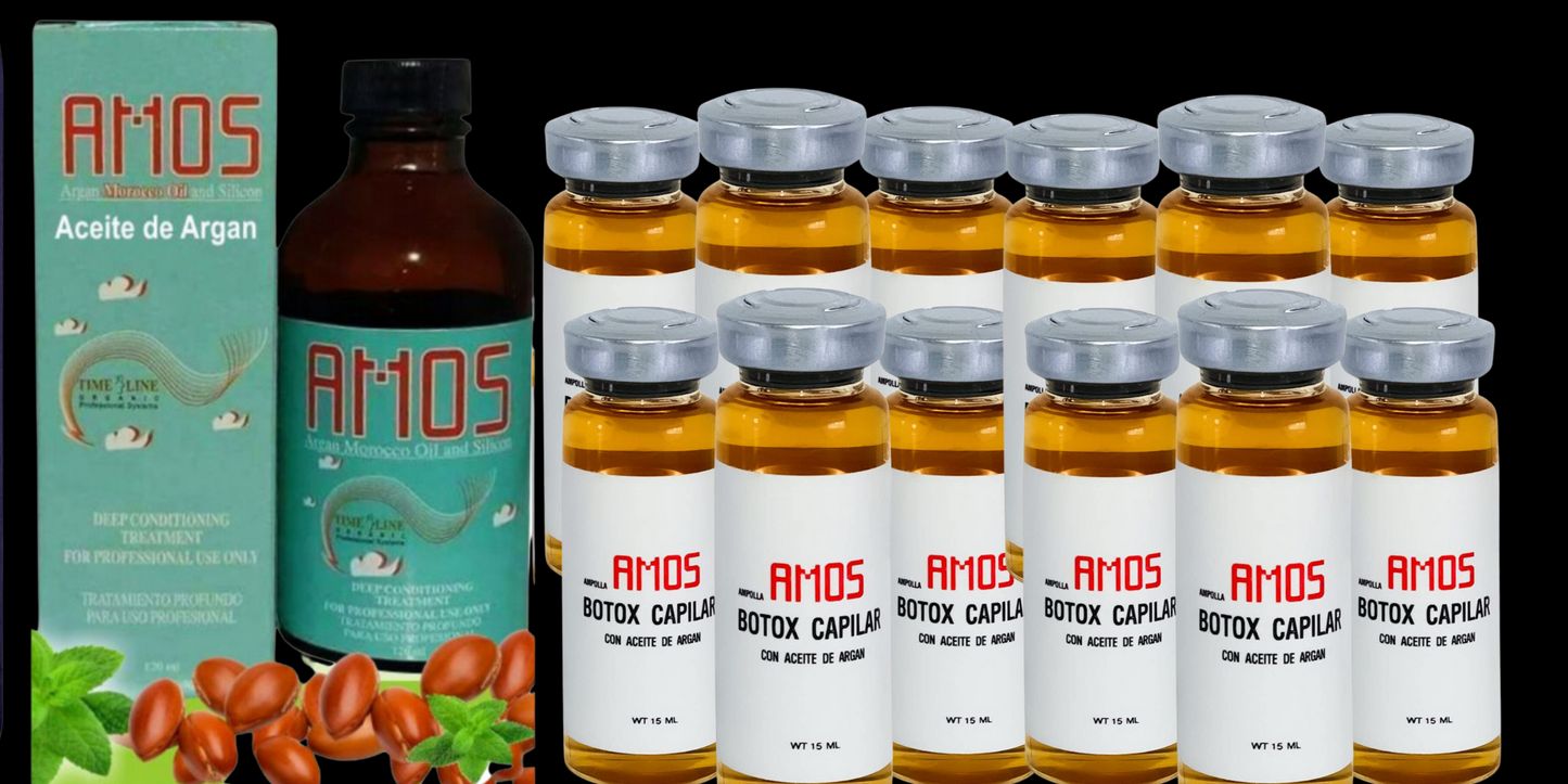 Aceite de argan 4 oz + Caja de Botox 12 unidades