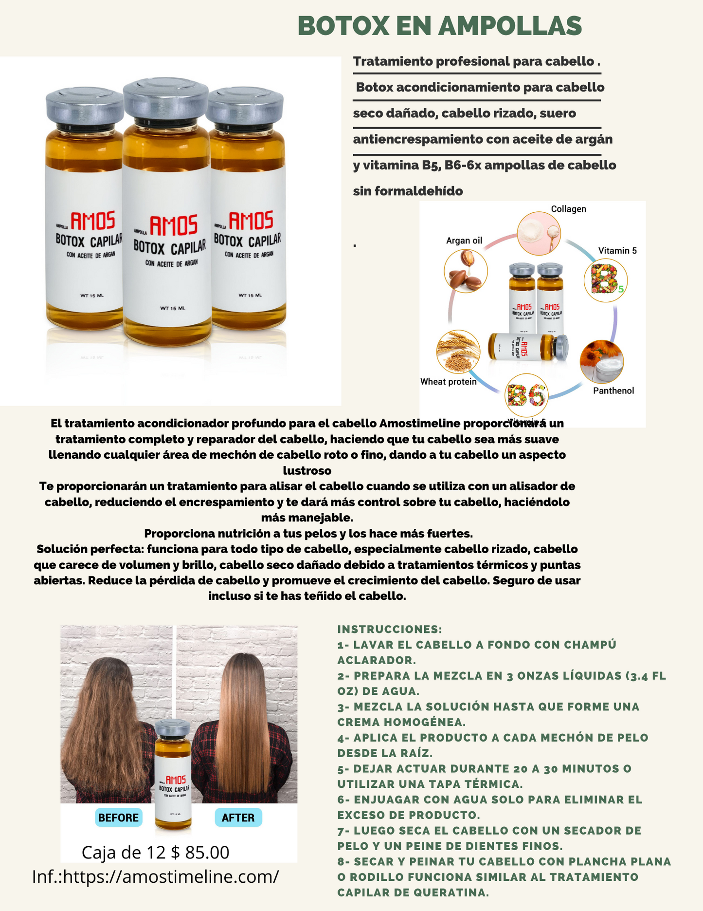 Oferta kit aniversario de 10 productos de Botox y aceite de argan