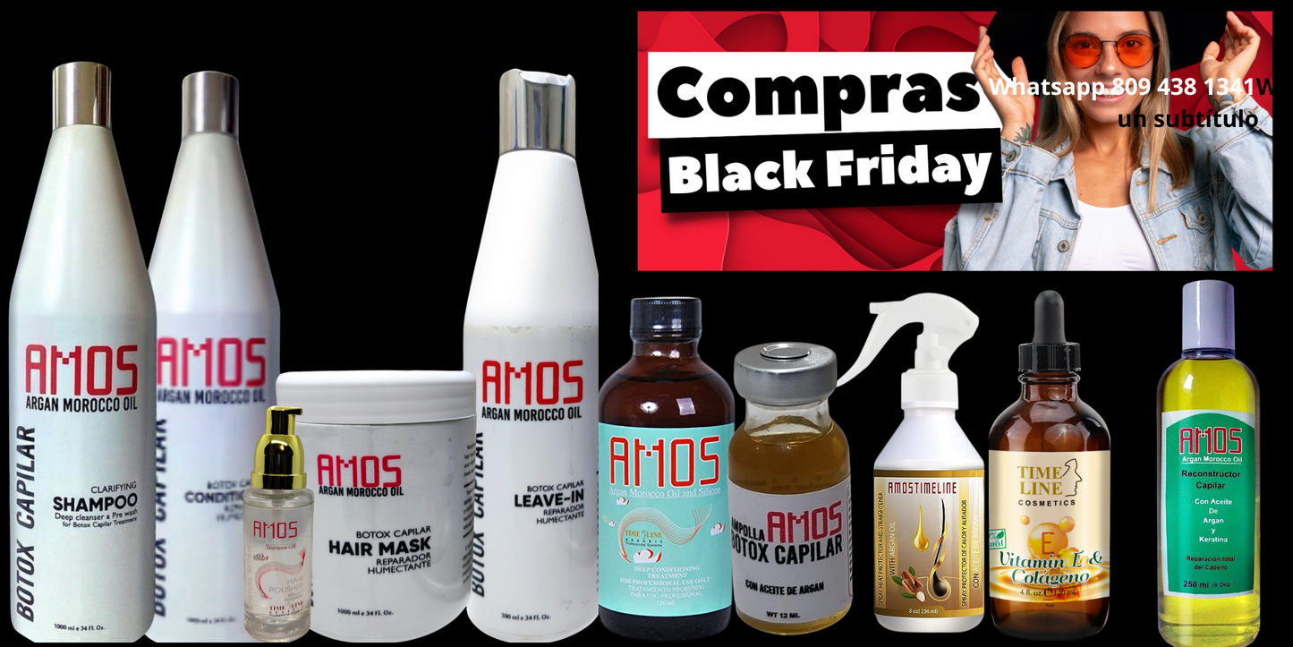 LINEA BOTOX CAPILAR 10 PRODUCTOS OFERTA BLACK FRIDAY